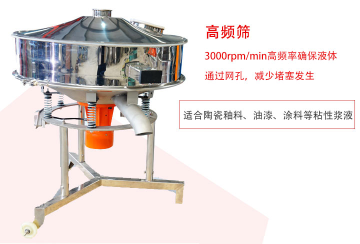 該產(chǎn)品是針對(duì)漿液過濾設(shè)計(jì)的一種高頻篩分機(jī)。