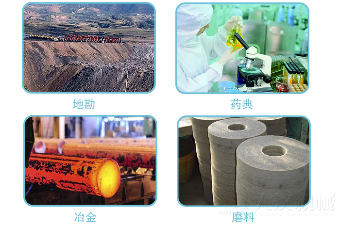適用行業(yè):地堪，冶金，藥典,磨料